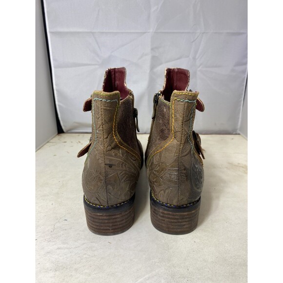 LARTISTE NAILHEAD Boots BROWN 9.5 - Picture 4 of 14